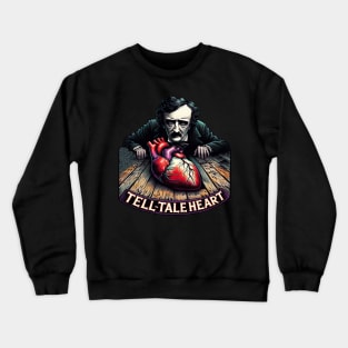 Edgar Allan Poe Tell-Tale Heart Literary Lover Crewneck Sweatshirt